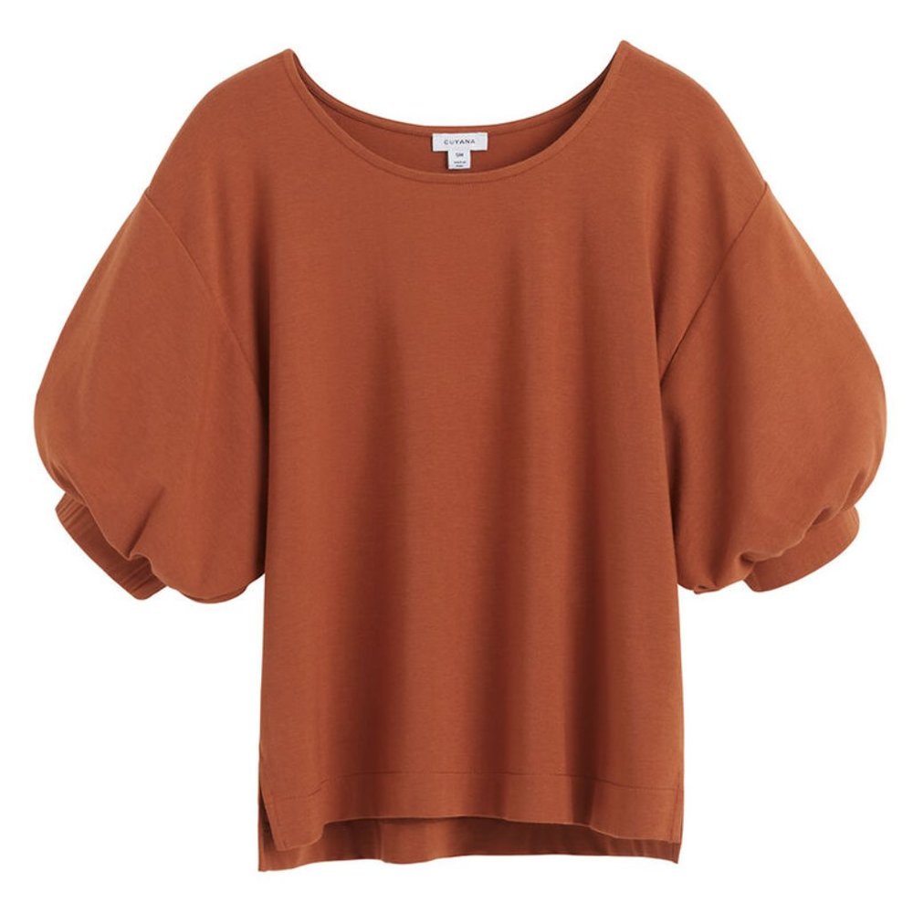 Cuyana Balloon Sleeve Tee XS EUC